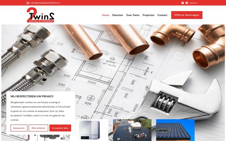Screenshot of installatiebedrijftwins.nl