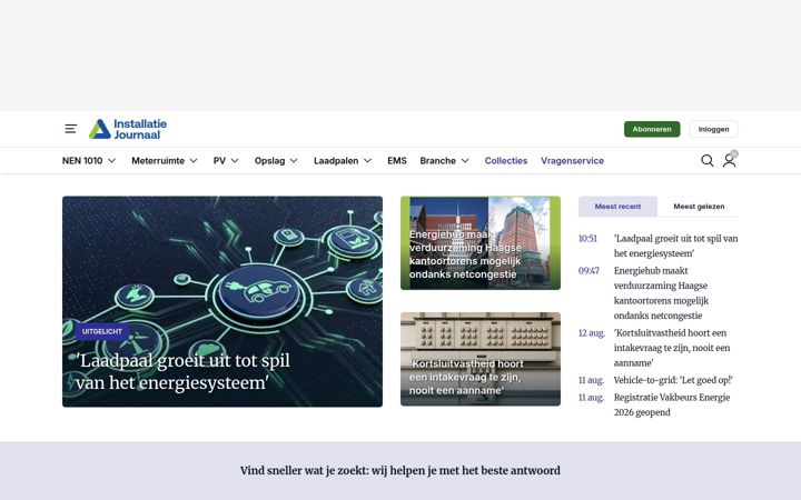 Screenshot of installatiejournaal.nl