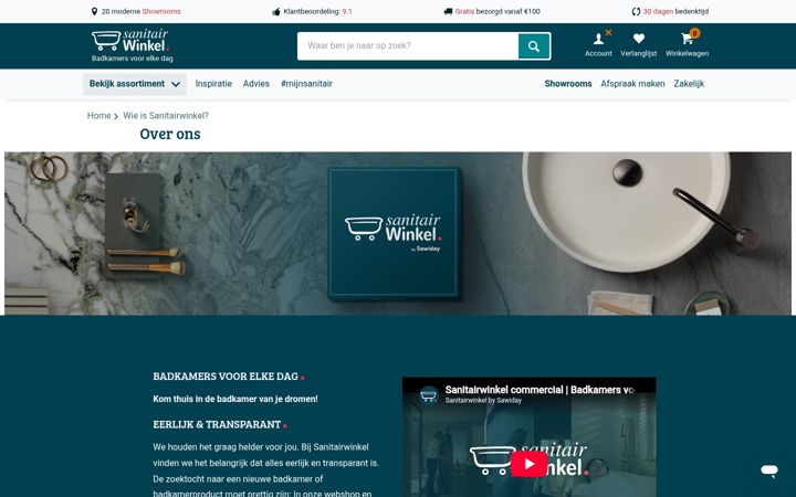 Screenshot of installatievakwinkel.nl