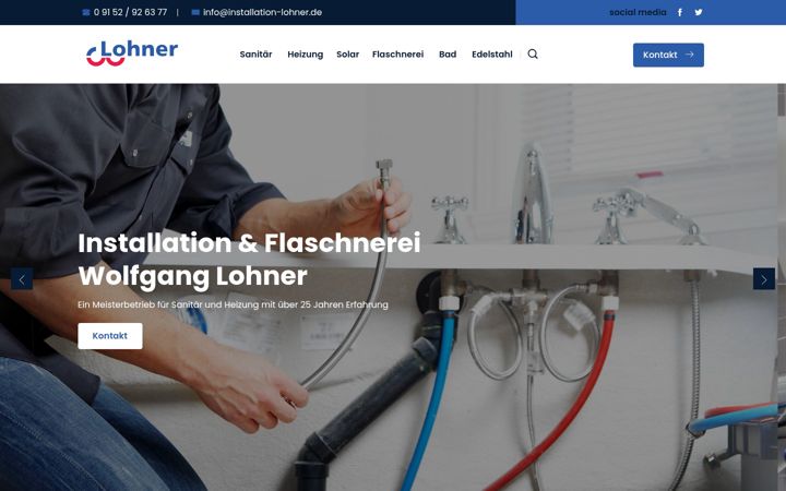 Screenshot of installation-lohner.de