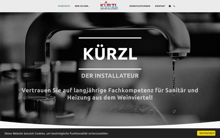 Screenshot of installationen-kuerzl.at