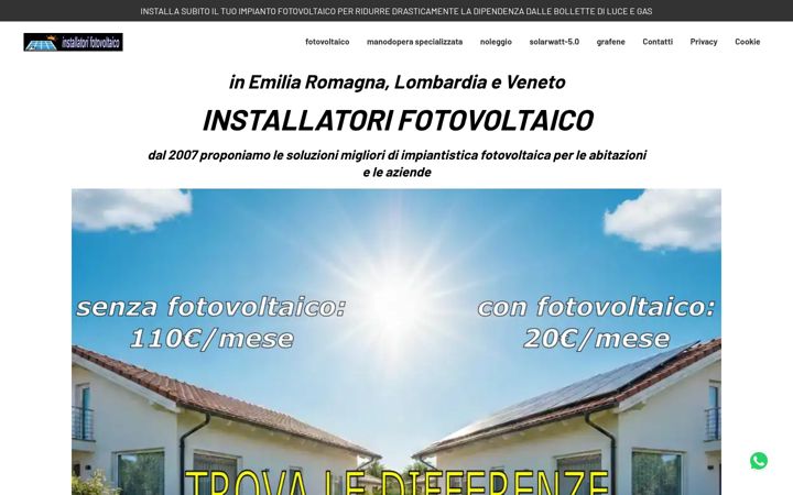 Screenshot of installatori-fotovoltaico.com
