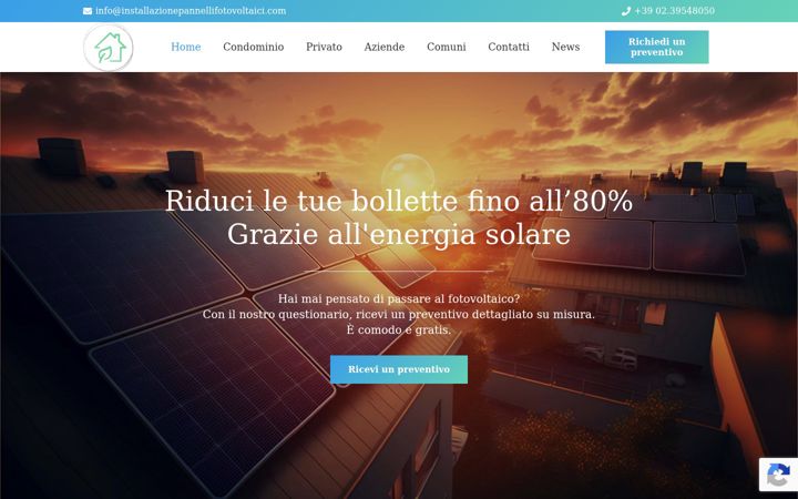Screenshot του installazionepannellifotovoltaici.com