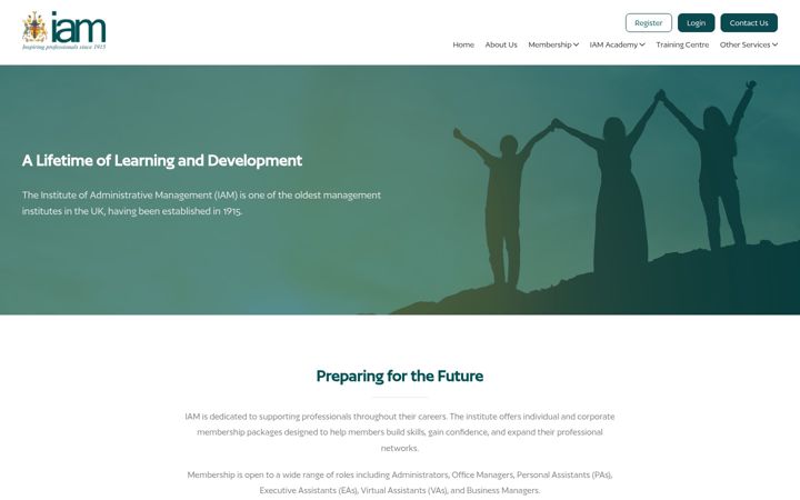 Screenshot of instam.org