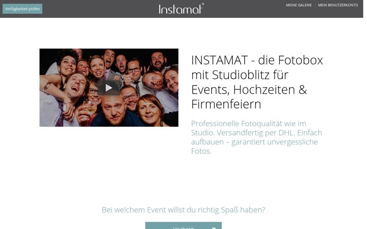 Screenshot of instamat.de