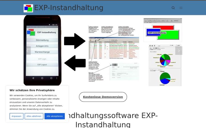 Screenshot of instandhaltung-software.de