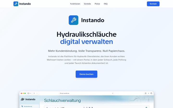 Screenshot of instando.net