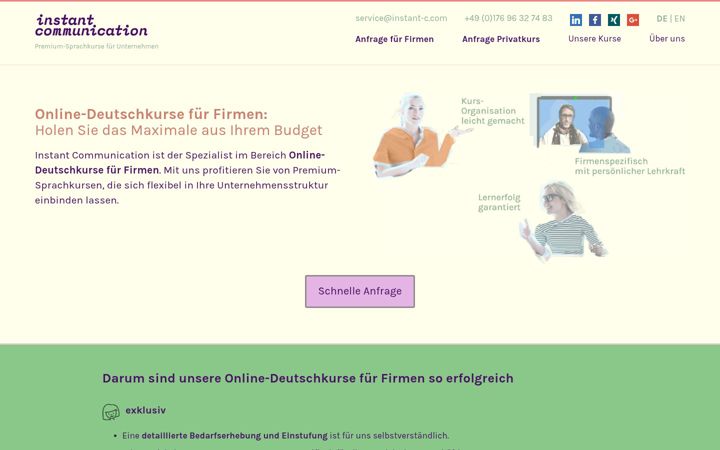 Screenshot of instant-c.com
