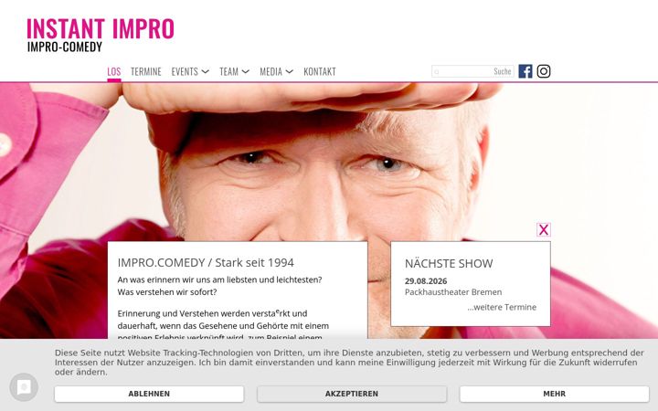 Screenshot of instant-impro.de