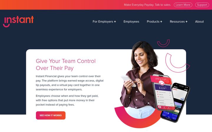 Screenshot of instant.co
