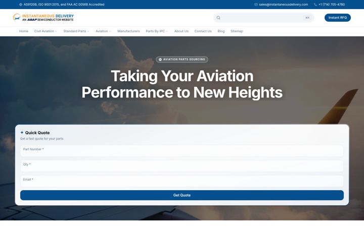 Screenshot of instantaneousdelivery.com