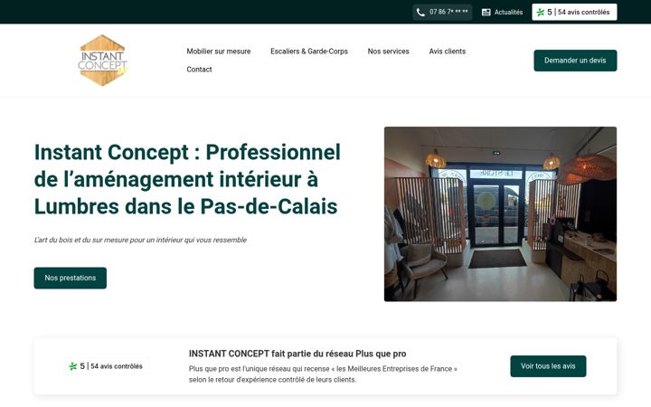 Screenshot of instantconcept.fr
