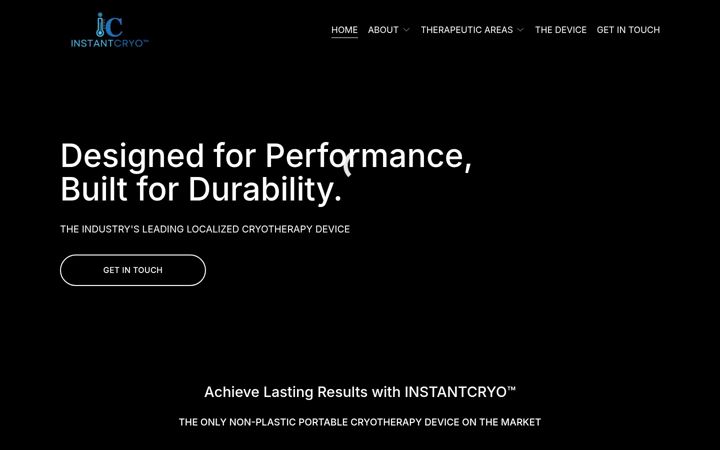 Screenshot of instantcryo.com