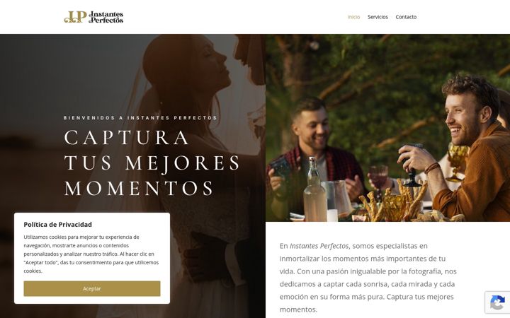 Screenshot of instantesperfectos.com