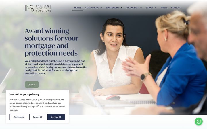 Screenshot of instantmortgagesolutions.co.uk