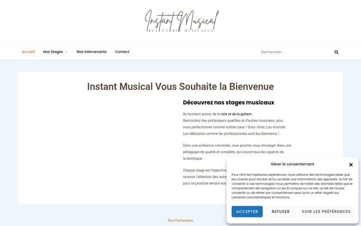 Screenshot of instantmusical.com