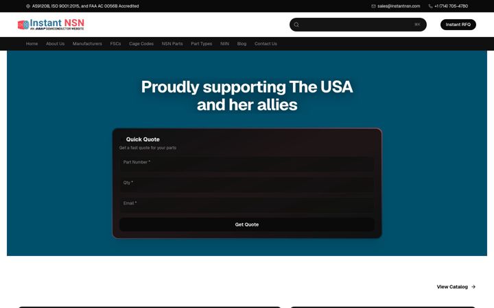Screenshot of instantnsn.com