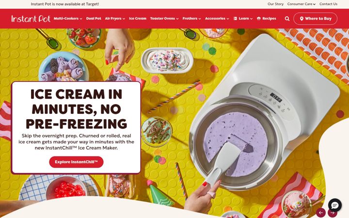 Screenshot of instantpot.com