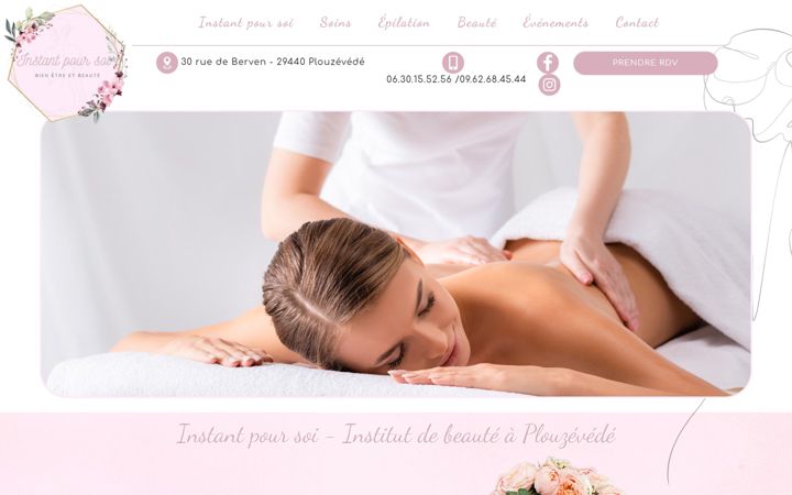 Screenshot of instantpoursoi-institut-beaute.fr