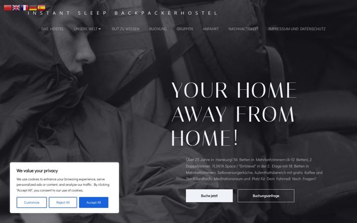 Screenshot of instantsleep.com
