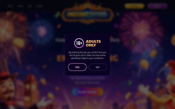 Screenshot of instantspins.net