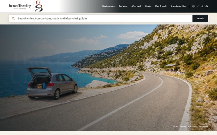Screenshot of instanttraveling.com