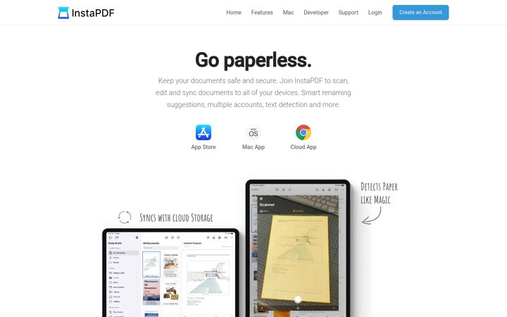 Screenshot of instapdf.com
