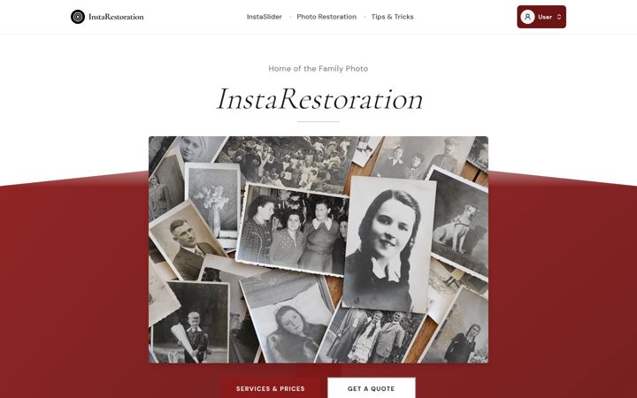 Screenshot of instarestoration.com