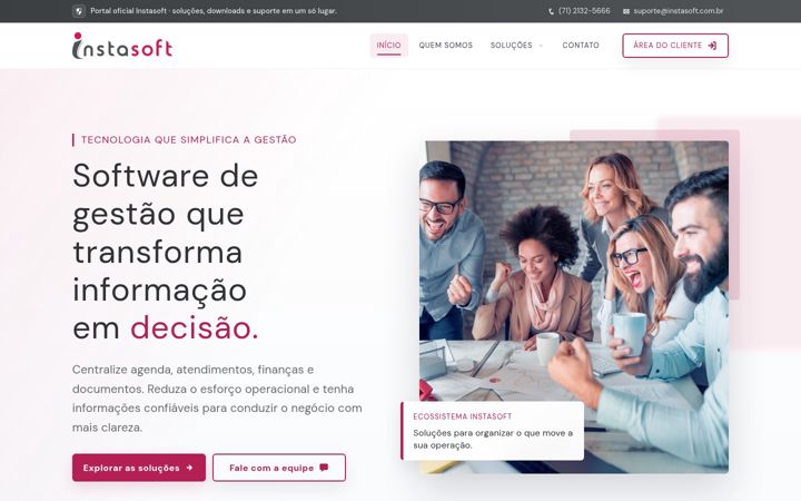 Screenshot of instasoft.com.br