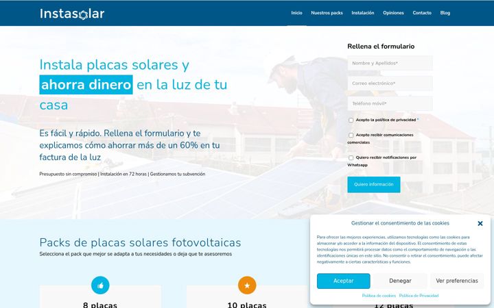 Screenshot of instasolar.es
