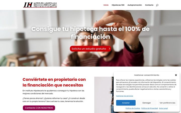 Screenshot of insti-hipotecario.es