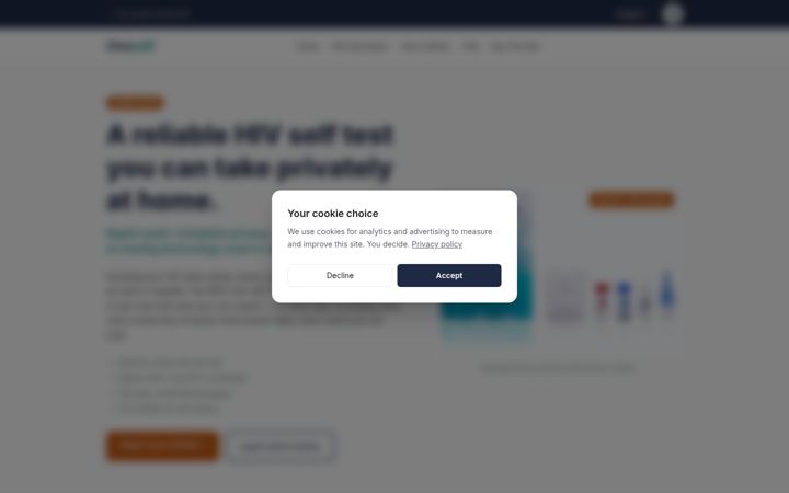 Screenshot of instihivtest.com