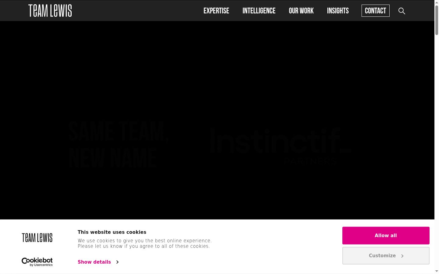 Screenshot des Einwilligungsbanners vor jeglicher Interaktion