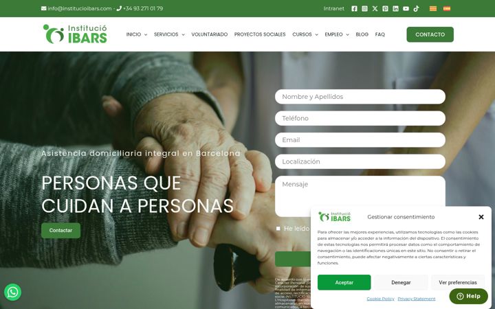 Screenshot of institucioibars.com