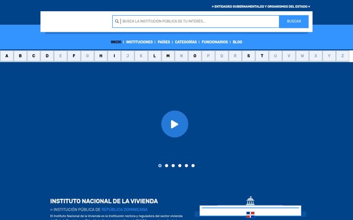 Screenshot of institucionespublicas.com
