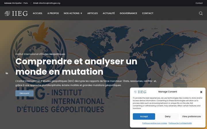 Screenshot of institugeo.org