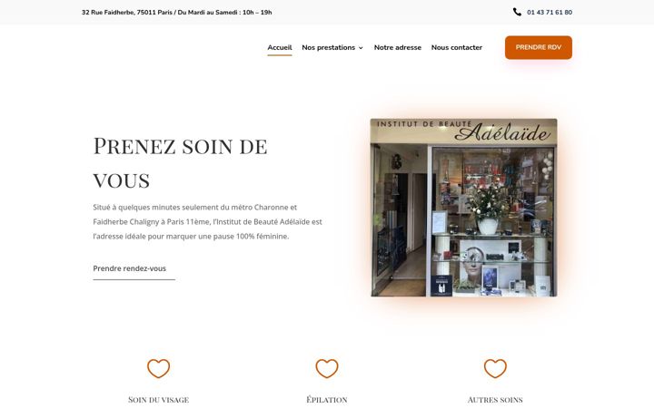 Screenshot of institut-adelaide.com