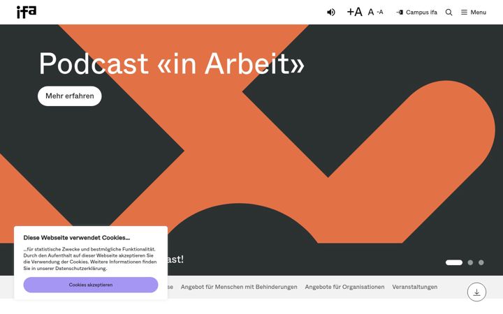 Screenshot of institut-arbeitsagogik.ch