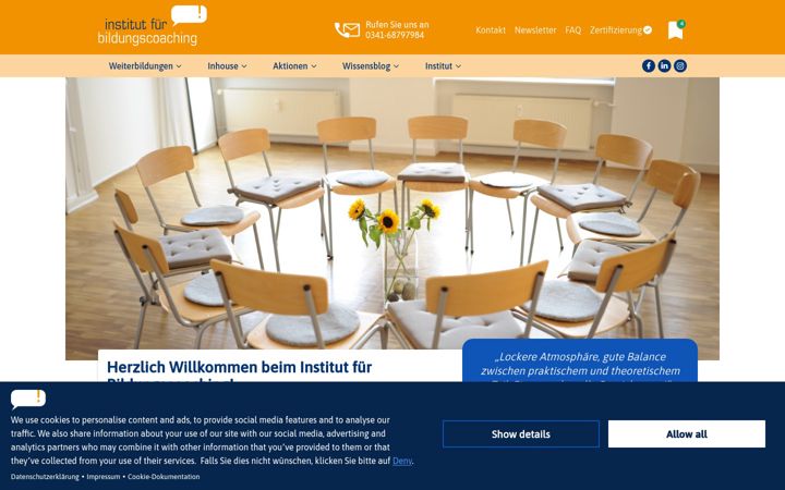 Screenshot of institut-bildung-coaching.de