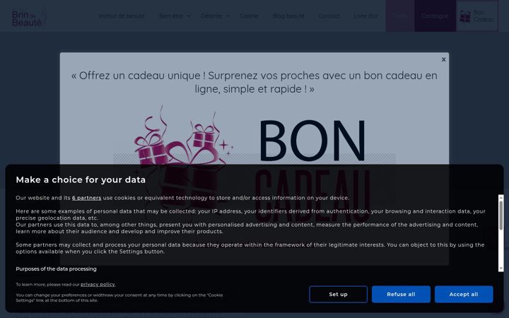 Screenshot of institut-brindebeaute.com