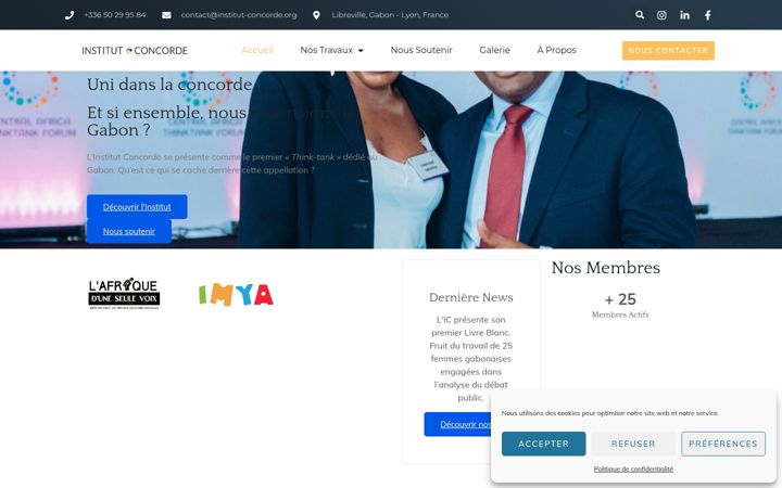 Screenshot of institut-concorde.org