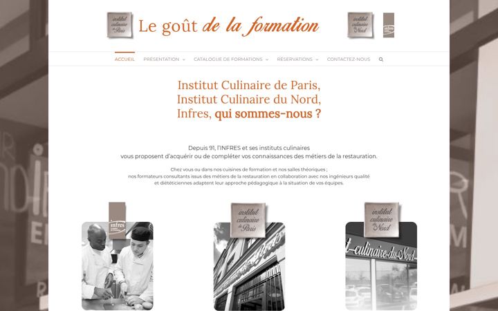 Screenshot of institut-culinaire-de-paris.fr