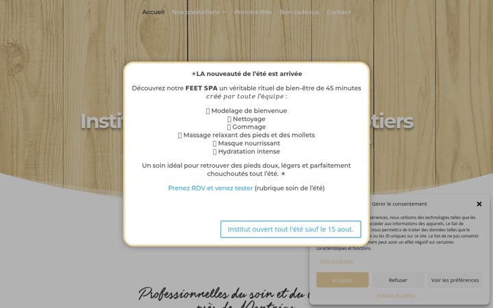 Screenshot of institut-de-beaute-camelia.fr