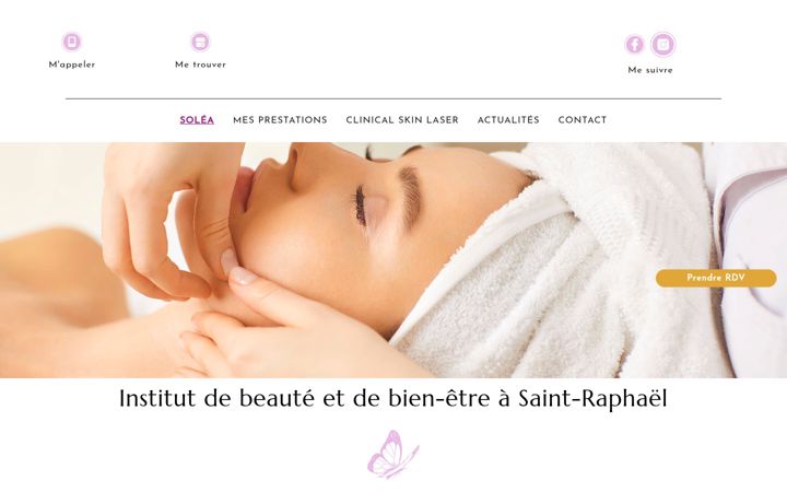Screenshot of institut-de-beaute-solea.fr