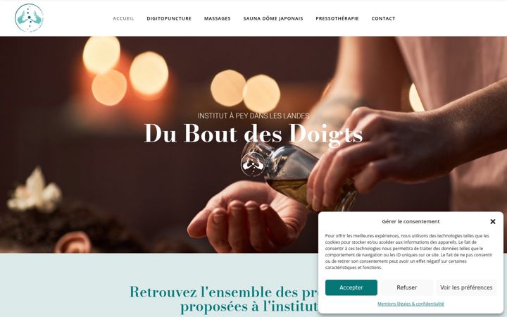 Screenshot of institut-duboutdesdoigts.fr