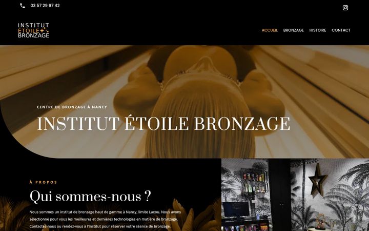 Screenshot of institut-etoile-bronzage.fr