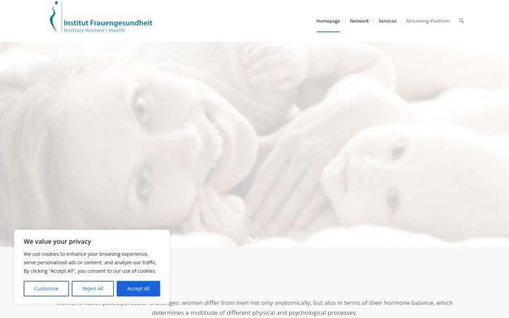 Screenshot of institut-frauengesundheit.org