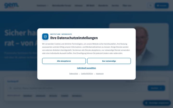 Screenshot of institut-gem.de