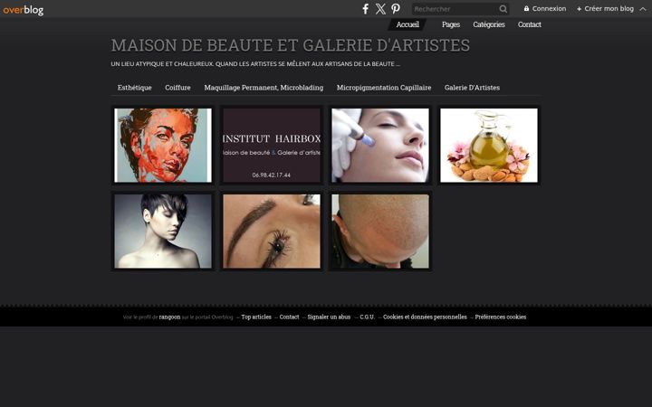 Screenshot of institut-hairbox.fr