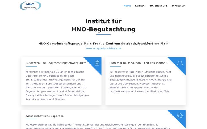 Screenshot of institut-hno-begutachtung.de